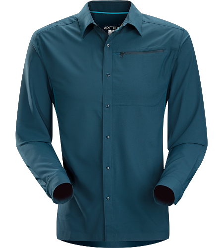 Adventus Comp LS Homme Chemise à manches longues, ultra légère et à séchage rapide, qui vous maintiendra au frais et au sec.