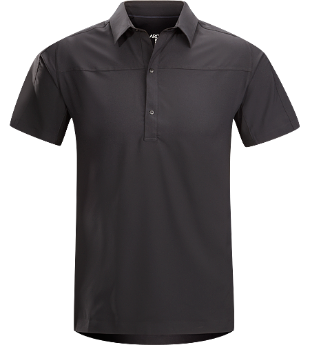 Adventus Comp Polo SS Men's A different take on the classic polo shirt made from a lightweight and quick drying fabric.