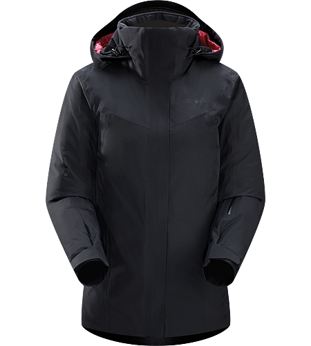 Andessa Jacket Women's Waterproof, down insulated jacket for cold days skiing and snowboarding in resort