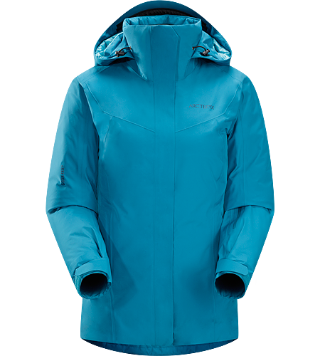 Andessa Jacket Women's Waterproof, down insulated jacket for cold days skiing and snowboarding in resort