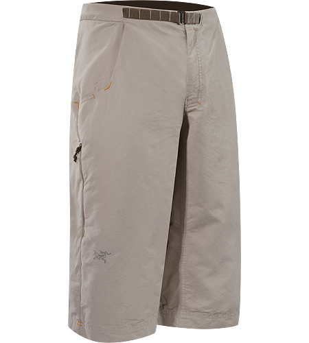 Aristo Long Men's Durable, hard-wearing cotton/nylon canvas, below-the-knee shorts with integrated, adjustable belt