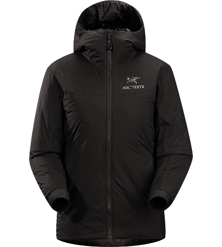 Atom SV Hoody Women's <strong>Atom Series: Synthetic insulated mid layers | SV: Severe Weather. </strong>Warm insulated Coreloft™ jacket with an insulated hood; Ideal for use as a super-warm mid-layer in cold conditions, or as a stand-alone piece in warmer conditions.