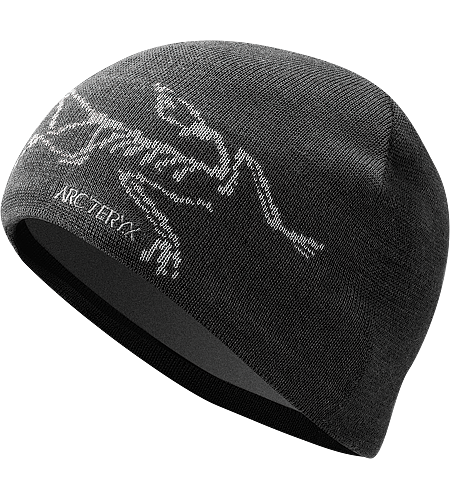 Bird Head Toque Lässige Mütze aus Wolle/Acryl-Gemisch mit großem, eingestricktem Arc'teryx Logo