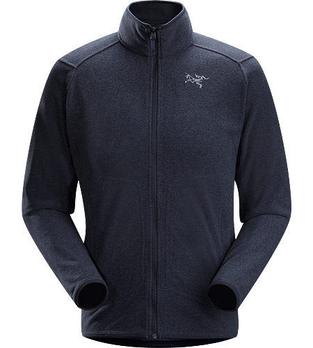 Caliber Cardigan Men's Relaxed fit fleece with casual styling and zippered hand pockets, constructed using a soft-to-the-touch Polartec® micro-fleece textile