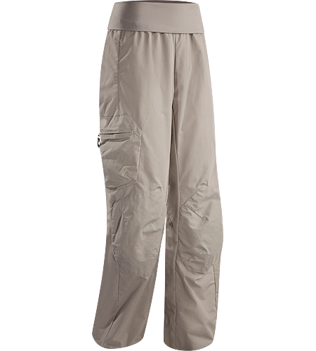 Calyx Pantalon Femme Pantalon en toile de coton/nylon léger et durable, avec une ceinture extensible qui s'enroule pour tenir confortablement sous un harnais d'escalade