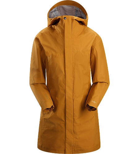 Codetta Manteau Femme Manteau GORE-TEX® imperméable, longueur trois-quarts avec capuche