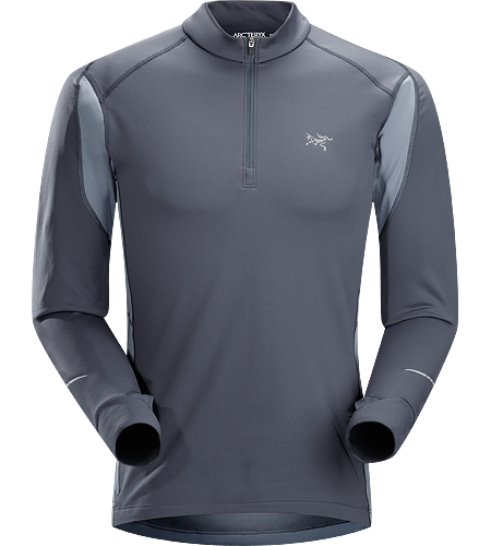 Cyclic Zip Neck Men's Wärmende, extrem funktionale zweite Lage mit exzellenter Feuchtigkeitsregulierung, die – zur optimalen Temperaturregulierung – aus zwei verschiedenen Phasic™-Geweben besteht. Ideal für Trail-Running und andere Ausdaueraktivitäten.