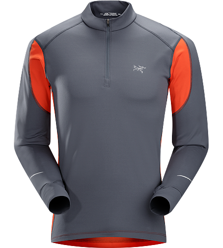 Cyclic Zip Neck Men's Mid-to-heavy weight, highly featured mid-layer with excellent moisture management properties constructed using two weights of Phasic™ textile for optimal temperature regulation. Ideal for trail running and high output activities.