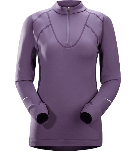 Cyclic Zip Neck Women's Mid-to-heavy weight, highly featured mid-layer with excellent moisture management properties constructed using two weights of Phasic™ textile for optimal temperature regulation. Ideal for trail running and high output activities.