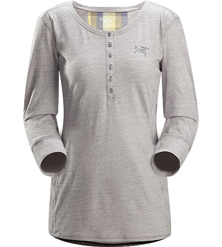 Emissary LS Women's Premium quality, three-quarter length sleeve Henley shirt made of Laincast™ wool blend textile; Ideal for multi-day, multi purpose use.