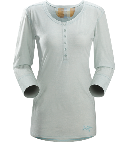 Emissary LS Women's Premium quality, three-quarter length sleeve Henley shirt made of Laincast™ wool blend textile; Ideal for multi-day, multi purpose use.