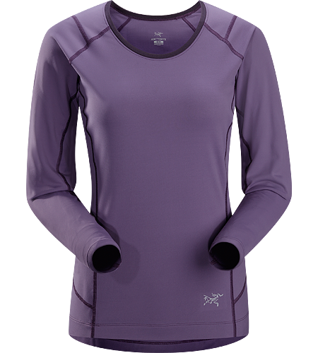 Ensa LS Women's Breathable, moisure wicking, technical long sleeve running shirt made with a slightly heavier fabric that is ideal for active use on cooler days.