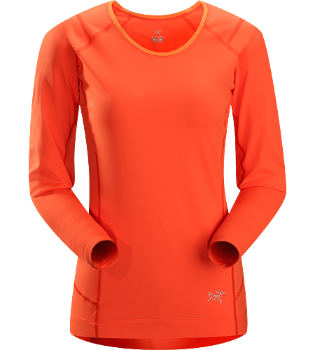 Ensa LS Women's Breathable, moisure wicking, technical long sleeve running shirt made with a slightly heavier fabric that is ideal for active use on cooler days.