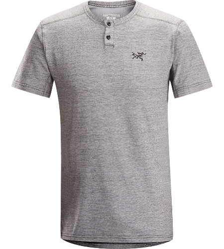 Envoy Henley SS Men's Natural fibre cotton/wool blend Henley shirt with anti-microbial properties