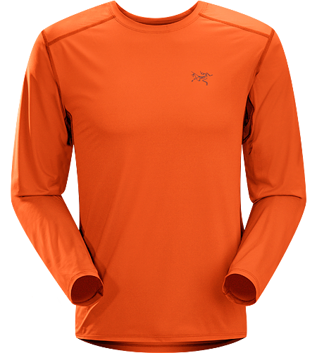 Ether Crew LS Men's Robustes, leichtes und feuchtigkeitsregulierendes Langarm-Shirt mit Achseleinsätzen aus Netzgewebe zur besseren Belüftung.