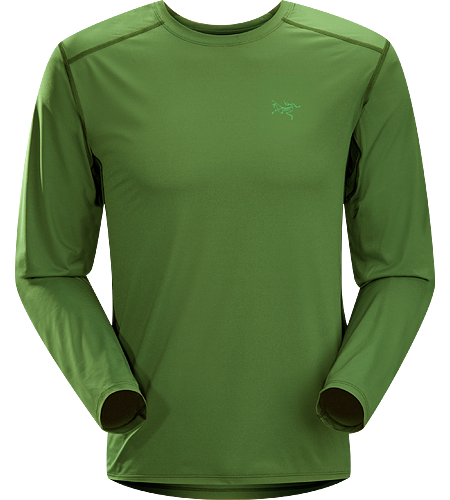 Ether Crew LS Men's Durable, lightweight, moisture-wicking long-sleeved shirt with mesh underarm panels to aid venting.