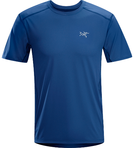 Ether Crew SS Men's Durable, lightweight, moisture-wicking short-sleeved shirt with mesh underarm panels to aid venting.
