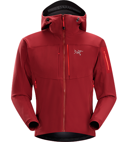 Gamma MX Hoody Men's <strong>Gamma Series: Softshell outerwear with stretch | MX: Mixed Weather. </strong> Breathable, wind-resistant, lightly insulated hooded jacket constructed with Fortius 2.0 textile for increased comfort and mobility