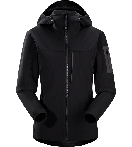 Gamma MX Hoody Women's <strong>Gamma Series: Softshell outerwear with stretch | MX: Mixed Weather. </strong> Breathable, wind-resistant, lightly insulated hooded jacket constructed with Fortius 2.0 textile for increased comfort and mobility