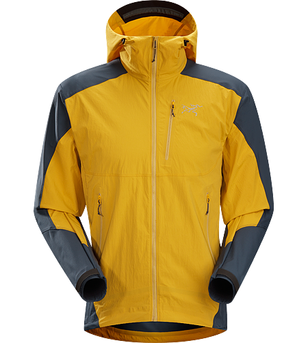 Gamma SL Hybrid Hoody Men's <strong>Gamma Series: Softshell outerwear with stretch | SL: Superlight. </strong> Lightweight, durable wind and moisture resistant hoody constructed using two weights of softshell textile for enhanced mobility and breathability.
