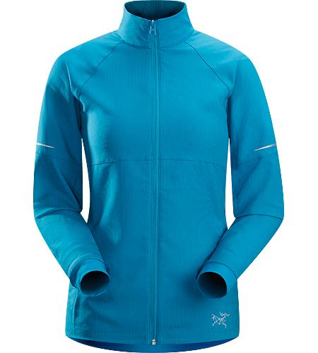Kapta Jacket Women's An air permeable, mid weight jacket constructed with a moisture-resistant textile with a smooth outer face and an odour control backer. Ideal for running in cool weather.