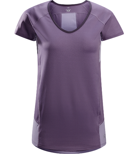 Kapta Shirt SS Women's Lightweight, breathable, stretchy short sleeve shirt with a mesh back panel; ideal for active pursuits in warm weather