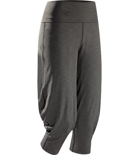 Kaslo Capri Women's Stretchy, durable capri pants with a wide, fold-over waistband that sits comfortably under a climbing harness