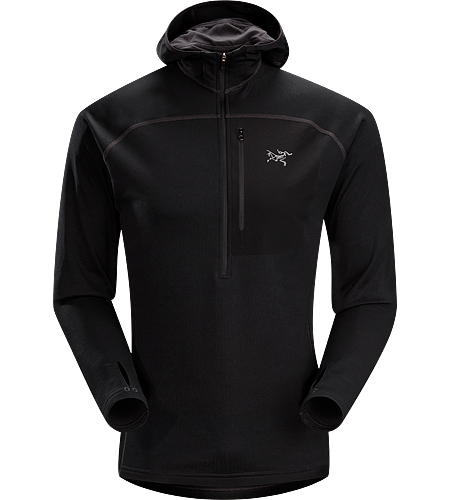 Konseal Hoody 3/4 Zip Men's Trim-fitting, mid-weight, hardface fleece mid-layer hoody that moves easily inside a shell