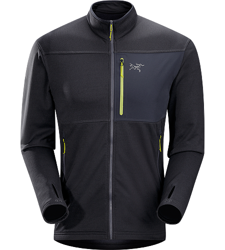 Konseal Jacket Men's Trim-fitting, mid-weight, hardface fleece mid-layer that moves easily inside a shell