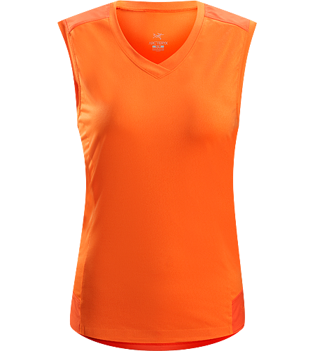 Mentum Comp Sleeveless Women's Lightweight, breathable, moisture-wicking stretchy sleeveless shirt; ideal for active pursuits in warmer conditions.