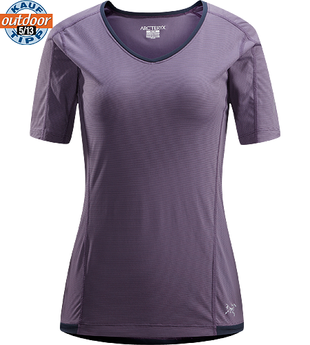 Motus Crew SS Women's Relaxed fit, short-sleeved, crew neck shirt constructed using Phasic™ Technology textile; Ideal for high-output, stop-and-go activities.