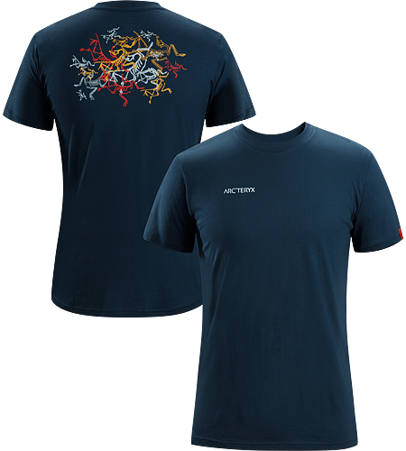 Multi Bird T-Shirt Men's 100% Cotton, short sleeved T-shirt with illustrated graphic