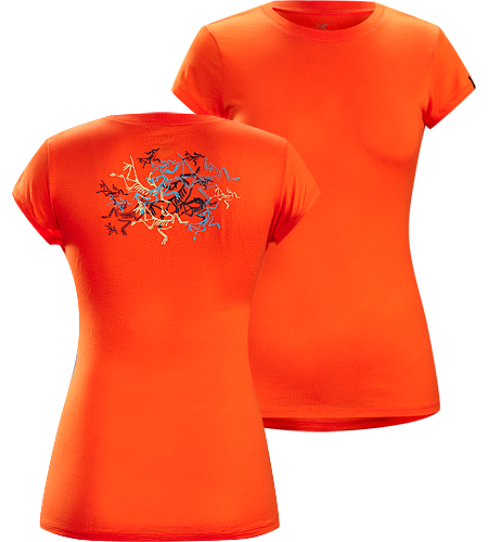 Multi Bird T-Shirt Women's 100% Cotton, short sleeved T-shirt with illustrated graphic
