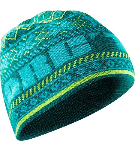 Nordiq Hat Men's Wool/acrylic blend beanie with bold, colourful details