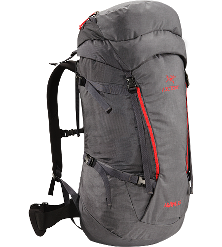 Nozone 55 Lightweight, comfortable and robust backpack constructed using super-light, technical textiles, designed for climbing specialists or expert alpine users to haul larger loads.