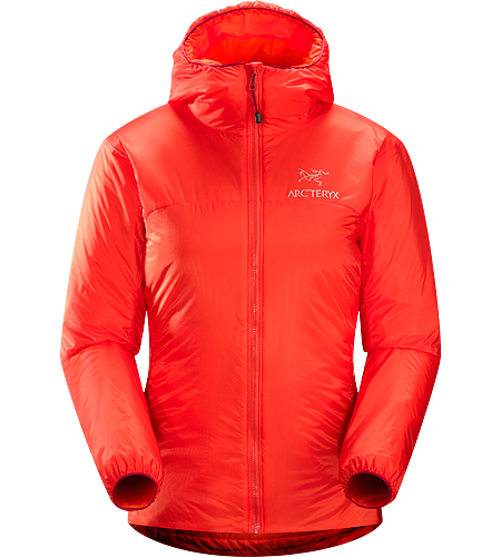 Nuclei Hoody Women's Lightweight, compact, trim-fitting belay jacket with a high warmth-to-weight ratio