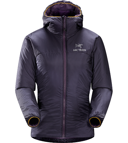 Nuclei Hoody Women's Lightweight, compact, trim-fitting belay jacket with a high warmth-to-weight ratio