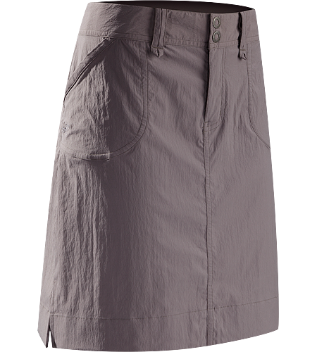 Parapet Jupe Femme Jupe trapèze mi longue, à la coupe ample, avec une large taille confortable, fabriquée dans du textile TerraTex™ durable, extensible et à séchage rapide.