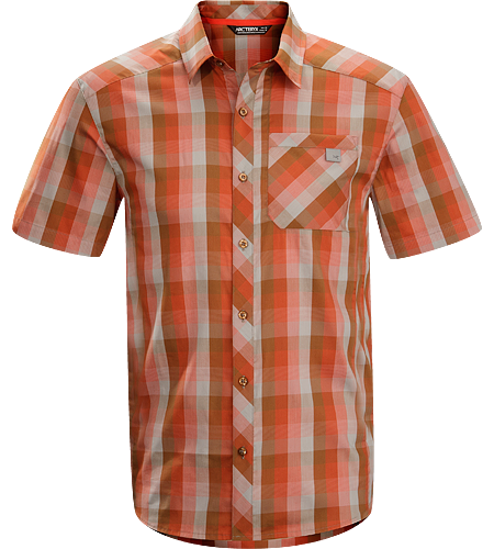 Peakline Shirt SS Men's Körpernah geschnittenes Kurzarmshirt mit Kragen aus atmungsaktivem, feuchtigkeitsregulierendem Baumwolle/Polyester-Mischgewebe.