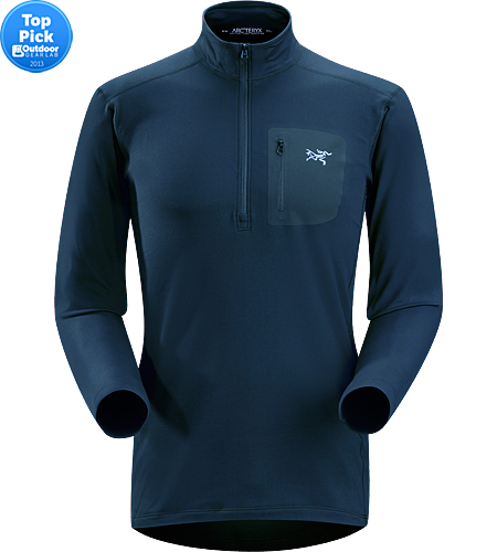 Rho LT Zip Neck Men's Lightweight, moisture-wicking base layer shirt with odour-control fabric.