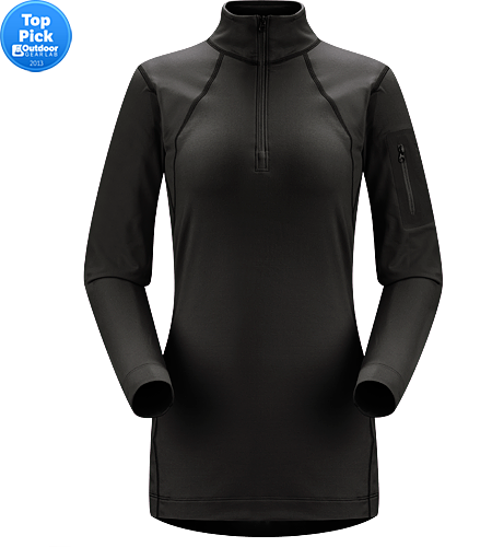 Rho LT Zip Neck Women's Lightweight, moisture-wicking base layer shirt with odour-control fabric.