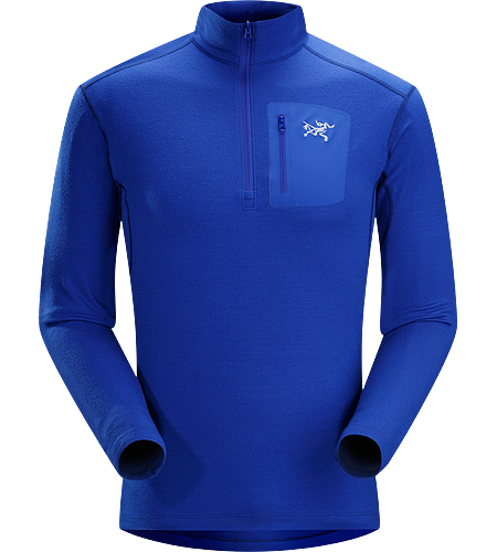 Rho LTW Zip Men's Neu überarbeitetes Funktionsshirt mit längerem Schnitt und neuem Design aus MAPP Merinowolle. Ideal für lange, aktive Tage in den Bergen.