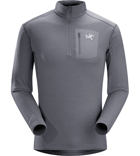 Rho LTW Zip Neck Men's MAPP Merino wool base layer jersey.