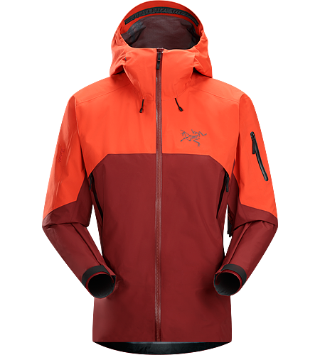 Rush Jacket Men's Waterproof, breathable and durable jacket designed for big mountain adventures and on/off piste skiing and riding. Anatomically patterned for easy layering and enhanced mobility out on the slopes.