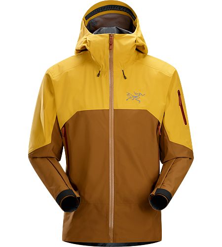 Rush Jacket Men's Waterproof, breathable and durable jacket designed for big mountain adventures and on/off piste skiing and riding. Anatomically patterned for easy layering and enhanced mobility out on the slopes.