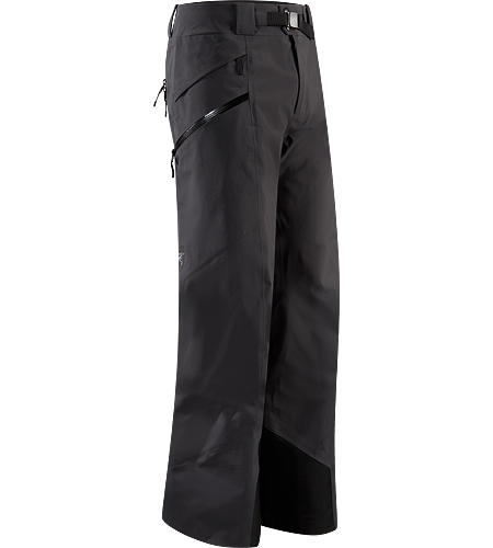 Sabre Pant Men's Built for riders/skiers, a lightly insulated, waterproof, GORE-TEX® pant with a Slide 'n Loc™ snap system to attach the jacket to pants.