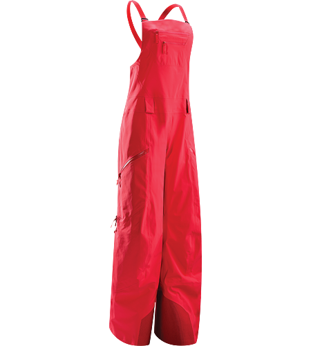 Sentinel Full Bib Pant Women's Waterproof, lightly insulated, relaxed fit bit pant with large cargo pockets for plenty of storage. Intended for extended use on long, deep snow days