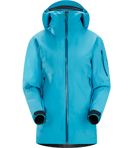 Sentinel Jacket Women's Relaxed fitting, waterproof, breathable GORE-TEX® jacket with helmet compatible Storm Hood™ and a Slide 'n Loc™ snap system links the integrated powder skirt to pants in deep snow.