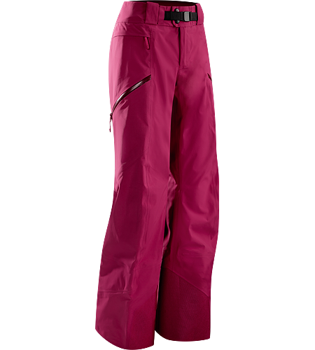 Sentinel Pant Women's Waterproof, women-specific GORE-TEX® pants, designed for riders/skiers, featuring a Slide n' Loc™ snap system that attaches pants to a jacket
