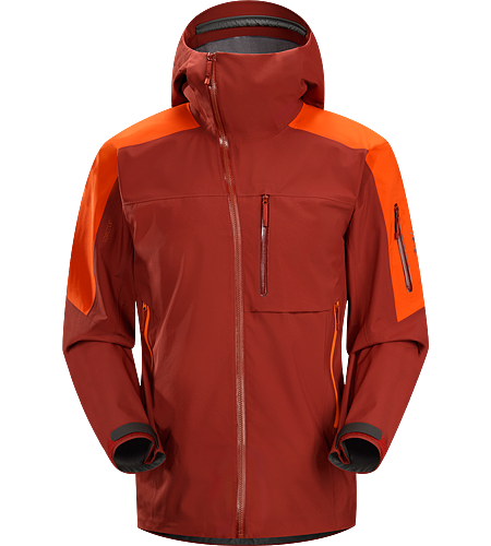 Sidewinder Jacket Men's Tough waterproof hardshell jacket with Storm Hood™, Slide 'n Loc snap system on the powder skirt, and enhanced GORE-TEX® fabric with a softer face. Sidewinder front zipper curves away from your face.